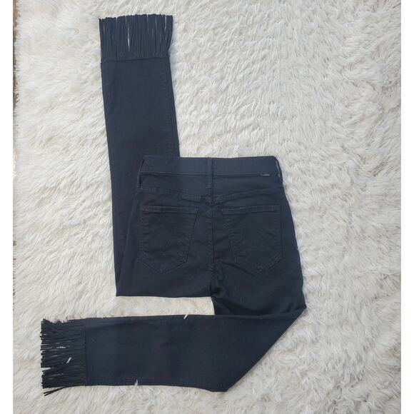 Mother High Waisted Rascal Crop Fray Jeans 26 / 2 - Picture 10 of 11